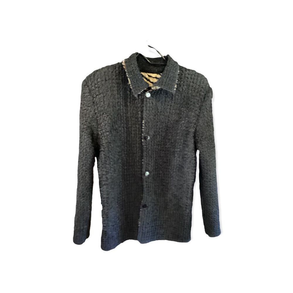 Vintage Reversible Popcorn Button Down L - Picture 5 of 8